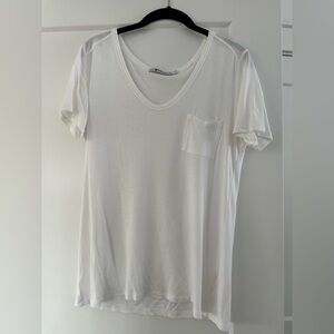 T By Alexander Wang White Short Sleeve Tee XS